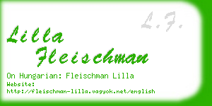 lilla fleischman business card